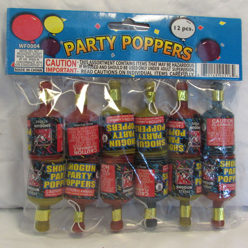 Party Poppers - bag of 12